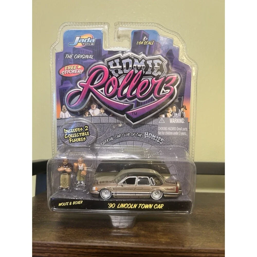 The Original Homie Rollerz ‘90 Lincoln Town Car Wolfe & Boxer Jada Toy 2004 READ